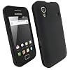 igadgitz Nero Custodia TPU Gel Case Cover Rigida Protezione per Samsung Galaxy Ace S5830 Android Smartphone Mobile + Protettore schermo