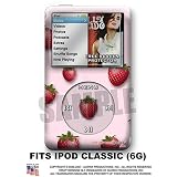 iPod Classic Skin - Strawberries on Pink WraptorSkinz TM Kit by TuneTattooz TM