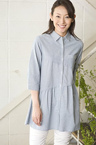 [ハッシュパピー]Hush Puppies(ハッシュパピー)ストライプ切替入りチュニック