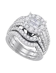 2.52CTW-DIA INVISIBLE BRIDAL SET