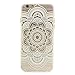 iPhone 6 Case, iPhone 6s Case, JAHOLAN TPU Silicone Gel Soft Bumper Clear Case Cover for Iphone 6 6S (Henna Series Full Mandala Floral Dream Catcher)