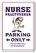 NURSE PRACTITIONER Parking Sign aprn medical health care | Indoor/Outdoor | 12