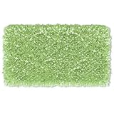 Green Lime 100% Cotton Jersey Shaggy Raggy Rug 3'5 x 5'6 feet.