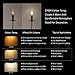Mooncolour 2w LED Filament Candelabra Bulb,25-watt Equivalent,Warm White 2700k,Use in Chandeliers,Wall Sconces and Pendant Lighting,4 Pack