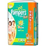 パンパース やわらかコットンケアパンツ ウルトラジャンボ L 62+2枚×3(192枚)