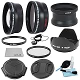 Professional Kit for PANASONIC Lumix DMC-LX5 and LEICA D-Lux 5 – Includes: 0.45x Wide Angle (w/ Macro Portion) and 2.0x Telephoto High Definition Lenses + 52MM Aluminum Lens Adapter Tube + Auto Lens Cap + UV and Polarizer Filter + Tulip Flower Lens Hood + Center Pinch Lens Cap + Lens Cap Keeper Holder + Deluxe Cleaning Kit + Premium Goja Microfiber Cleaning Cloth Professional Kit for PANASONIC Lumix DMC-LX5 and LEICA D-Lux 5 – Includes: 0.45x Wide Angle (w/ Macro Portion) and 2.0x Telephoto High Definition Lenses + 52MM Aluminum Lens Adapter Tube + Auto Lens Cap + UV and Polarizer Filter + Tulip Flower Lens Hood + Center Pinch Lens Cap + Lens Cap Keeper Holder + Deluxe Cleaning Kit + Premium Goja Microfiber Cleaning Cloth
