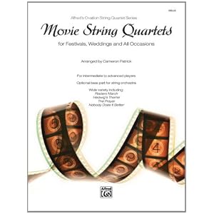 Movie String Quartets for Festivals, Weddings, and All Occasions: Cello, Parts (Alfred's Ovation String Quartet Series)