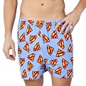 Licensed Superman Shield Boxer Tin - Light Blue
