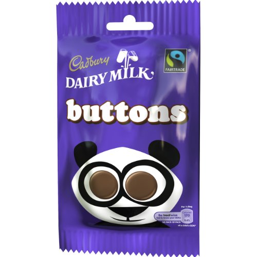 Cadbury Dairy Milk Buttons Bag 65g (Box of 36)