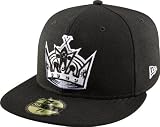 NHL Los Angeles Kings Basic Black and White 59Fifty Cap, Black/White, 7 3/8