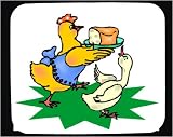 Mouse Pad with baking, bread, hen, duck, chicken, barnyard, bake