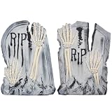 21″ Tombstone with Clawing Skeleton Hands Assortment – Halloween Decorations