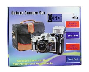 Sima Deluxe 35mm Camera Set with Carry Bag and Zoom Flash FM900K