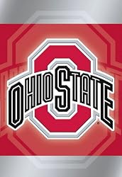 Ohio State University Buckeyes Silk Reflections Flag - Garden Size
