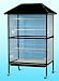 Outdoor/Indoor Flight Aviary Cage Black (XLarge) L39 X W24 X 70H