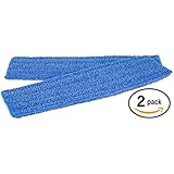 18" Premium Microfiber Wet Mop Pad - 2 Pack | Use with our 18" Professional Microfiber Mop