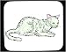 Decorated Mouse Pad with cornish, cat, white, pet, animal