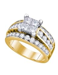 2.62CTW DIAMOND INVISIBLE RING