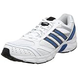 adidas Men's Duramo 2 Running Shoe,White/Black/Blue,8.5 M