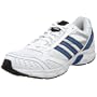 adidas Men's Duramo 2 Running Shoe,White/Black/Blue,9.5 M