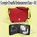Crumpler Dreadfull Embarrassment Laptop Case for up to 17 Inch Screens (Dark Red/ Red) w/ Universal Laptop Kit