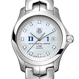 Duke University Women's TAG Heuer Link Watch with Mother of Pearl & Diamonds - Champs
