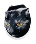 Wenko 19688100 WC-Sitz Katze - 3D-Motiv, rostfreie Edelstahlbefestigung, MDF
