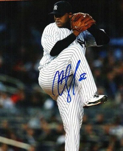 Autographed/Hand Signed Cc Sabathia 8x10 Photo New York Yankees