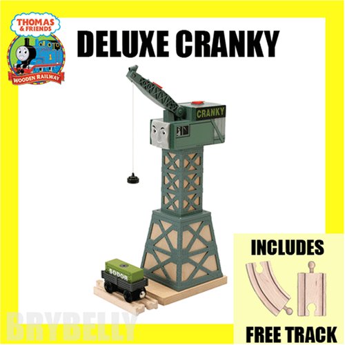 51LTGzpOfNL Deluxe Cranky with Free Track from Thomas the Tank Engine and Friends Wooden Railway Train System