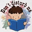 Don't Disturb me Little Reader Novelty toddler T Shirt