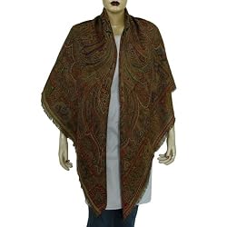 Square Wool Scarves Wrap Dresses For Winter 44 x 44 inches