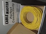 100m 328ft Cat6 UTP Bulk Network Lan Cable Solid Yellow
