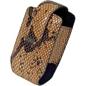 Motorola Python Print Vertical Cell Phone Case - Tan/Brown (89301N)
