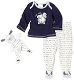 Vitamins Playwear Baby-Boys Newborn Nap Time 2 Piece Footed Pajama with Blankie Buddy