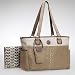 Carters Faux Suede Embroider Tote - Tan