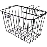 Adie Front Large Cycle Wire Basket Black