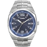 Timex 2F831 Men's All Stainless Steel Sport Watch with Sapphire Blue Dial