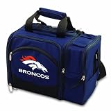 NFL Denver Broncos Malibu Insulated Shoulder Pack with Deluxe Picnic Service for Two