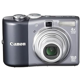Canon Powershot A1000IS 10MP Digital Camera with 4x Optical Image Stabilized Zoom (Grey)