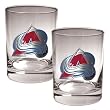 Colorado Avalanche NHL 2pc Rocks Glass Set - Primary Logo by Great American Products