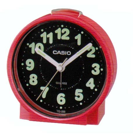 Casio #TQ228-4DF Round Travel Alarm Clock