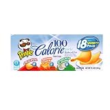 Pringles 100 Calorie Variety Pack (9-Original, 6-SourCream & Onion, 3-Cheddar Cheese), 18-Count, 0.63-Ounce Packages (Pack of 2)
