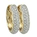 14K Yellow Gold 1/2 ct. Diamond Huggie Earrings