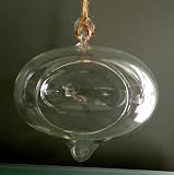Lawn & Patio - Hinterland Trading Glass Hanging Air Plant Terrarium Large Teardrop Stunner!
