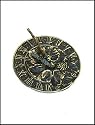 Old World Brass Sundial Grapevine