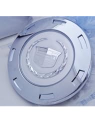 Automotive Parts and Accessories: Factory Cadillac Escalade Center Caps Silver Wreath And Crest - Cadillac
