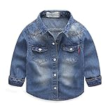 キッズ男の子 ボーイズ アウター 子供服 デニムシャツジャンパージャケット春秋 お出かけ 遊び着・ 通学・普段着・通園 YP010s 130cm