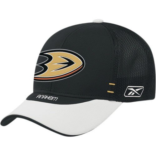 Reebok Anaheim Ducks Black NHL Draft Day 1-Fit Flex Fit Hat