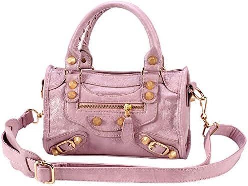 Agatha Garcia Fashionable Plated Rivet PU Leather Handbag for Woman