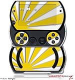 PSPgo Skin and Screen Protector Kit - Rising Sun Japanese Flag Yellow fits  ....